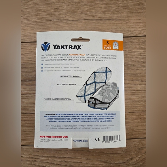 New! Yaktrax Walk Winter Ice Traction Device / Aid Slip-on Your Shoes - Picture 3 of 6
